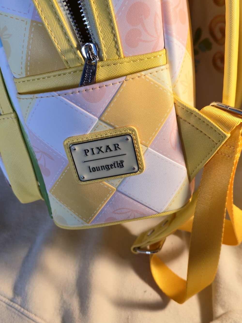 PIXAR UP! Loungefly Yellow Patchwork Mini Backpack